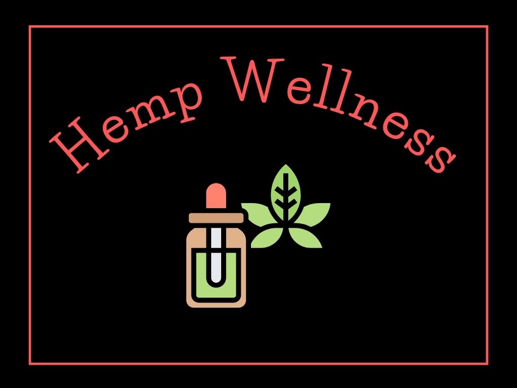 picture of tincture bottle labelled hemp wellness